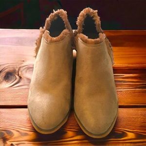 Ankle boots , tan. Size 6.